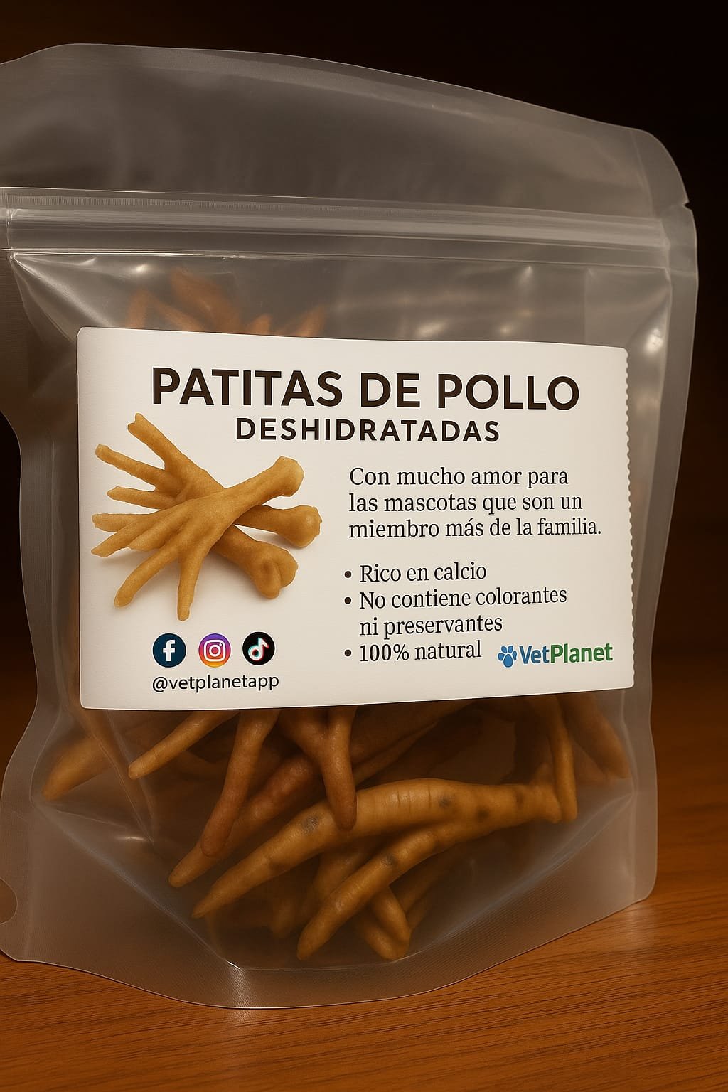 Patitas de Pollos deshidratadas - Vetplanet Snack